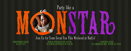 Monstar Invitation Monstar Invitation