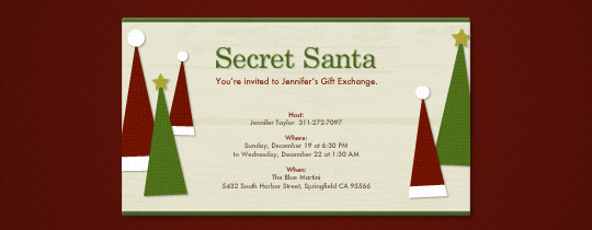 secret santa gift exchange invitation template gift ideas secret santa invitation template