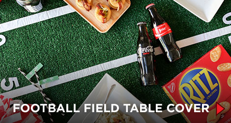 DIY Football Field Table Cover