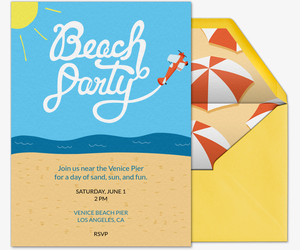 Free Beach Party Invitations 5