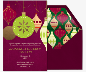 invitations for holiday party